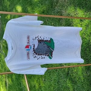Vintage 1980s Lionel Train Double Sided Print T-Shirt White Red Size Medium